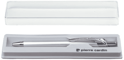 Ручка подарочная шариковая PIERRE CARDIN Actuel, корпус серебр., алюминий, хром, синяя, PC0502BP