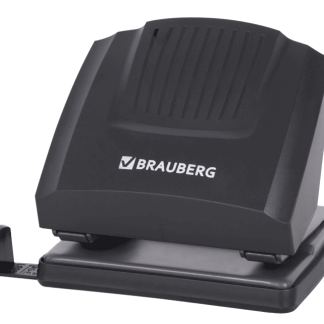 Дырокол BRAUBERG "SUPER", до 30 листов, черный, 272744, шт