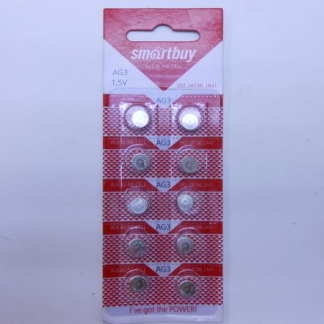 Э/п Щелочной Smartbuy часовая AG3-10B G3 (392) LR736, LR41 (100/2000) (SBBB-AG3-10B)