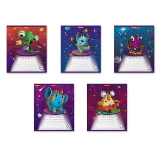 Тетрадь 18л. кл. 018010154-51419 ErichKrause Cosmic Monsters