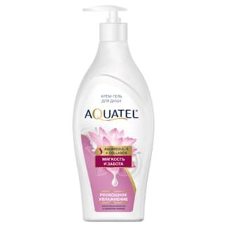 Крем-гель для душа AQUATEL мягкость и забота, 500 гр