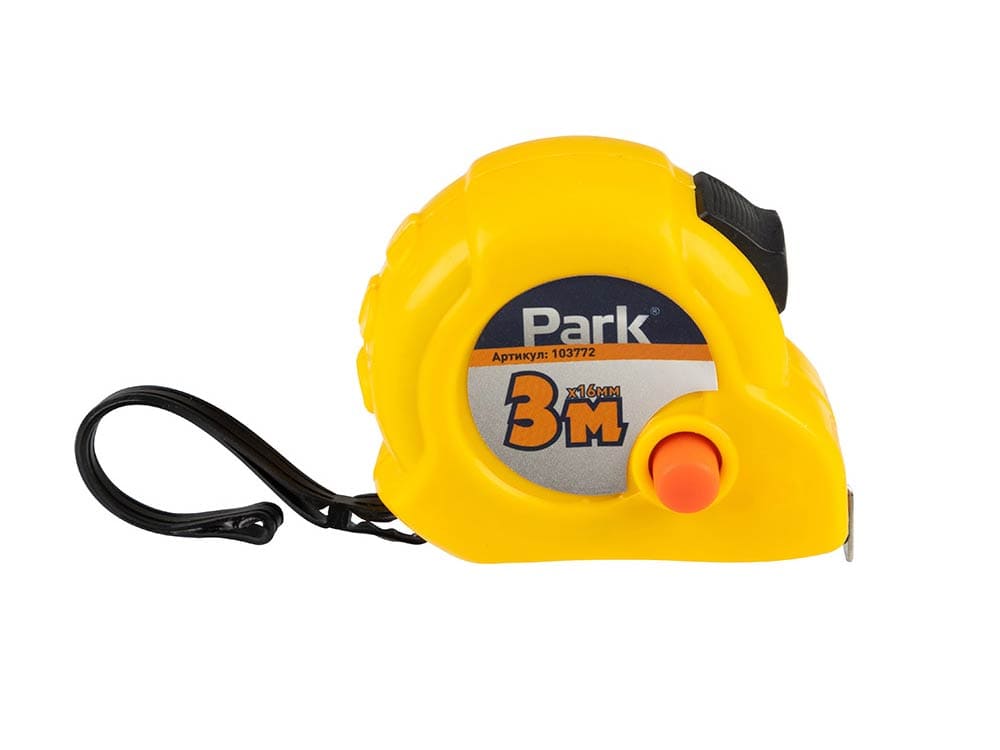 Рулетка Park с фиксатором пластиковый корпус, 3 мх16 мм 103772