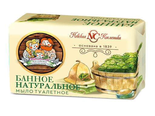 Мыло туалетное НК Банное 180гр 10248