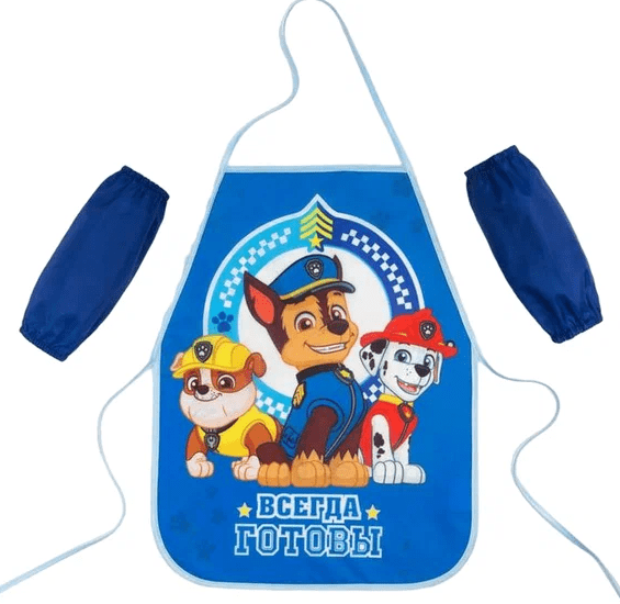 Фартук 49*39см и нарукавники набор детский для творчества PAW PATROL "Всегда готовы" 4116204