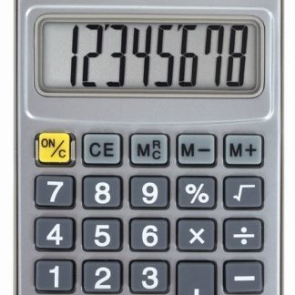Калькулятор карманный метал. STAFF STF-1008 (103х62мм), 8 разрядов, двойное питание, 250115