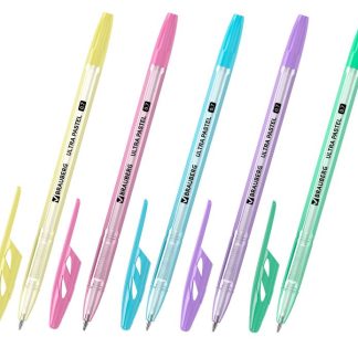 Ручка шариковая синяя BRAUBERG "ULTRA PASTEL", 0,7мм, чернила ГЕРМАНИЯ,наконечник ШВЕЙЦАРИЯ, 143568