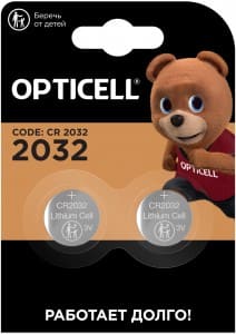 Элемент питания Opticell Specialty CR2032 BL2, шт