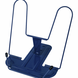 Подставка для книг и учебников BRAUBERG LINE+, металлическая, синяя, европодвес, 238071
