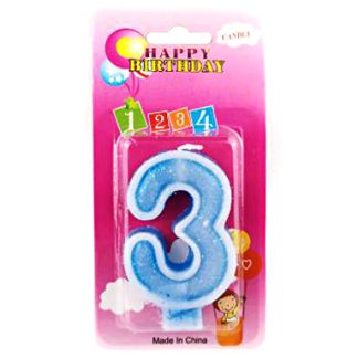 Свеча д/торта "3" арт15