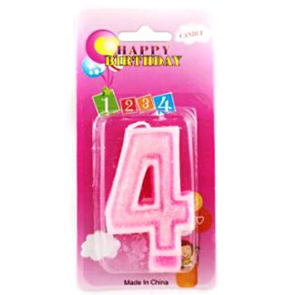 Свеча д/торта "4" арт15
