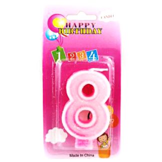 Свеча д/торта "8" арт15
