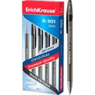 Ручка гелевая ErichKrause® R-301 ORIGINAL Gel 0.5 черный (коробка 12 шт.) 42721