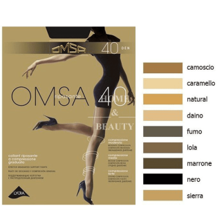 Колготки Attiva OMSA Nero XL 40 den