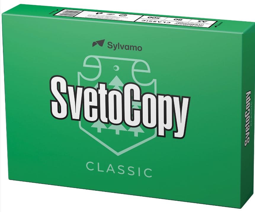 Бумага офисная БОЛЬШОГО ФОРМАТА (297х420), А3, 80 г/м2, 500 л., марка С, SVETOCOPY CLASSIC, 146% (CI