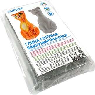 Глина для лепки 1кг вакуумированная "deVENTE" голубая 8042003