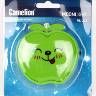 Camelion NL-232 ночник св/д 0.5W 75х75x65 Яблоко, 220V пластик/выкл.