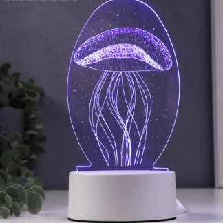 Светильник "Медуза" LED RGB от сети 9,5х10х21,5 см RISALUX 4297014