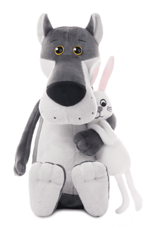 Мягкая игрушка "Волк с зайцем", 25 см MT-MRT-D04202304-25 10849653