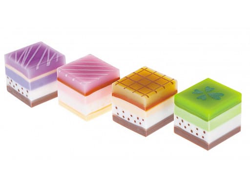 Ластик PVC Hatber Cake 32 шт. в картонной Дисплей-витрине