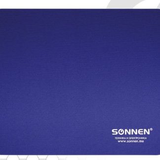 Коврик для мыши SONNEN "BLUE", резина+ткань, 220х180х3 мм, 513308
