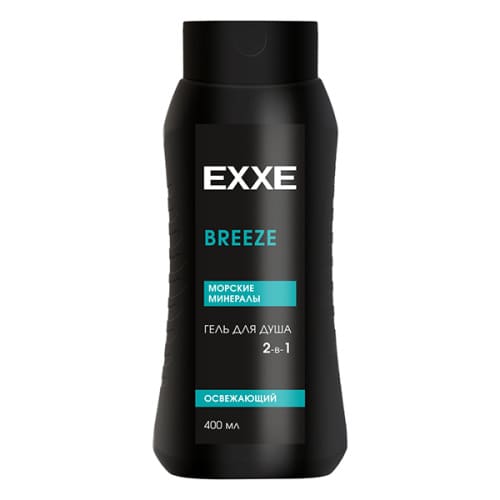 Гель для душа EXXE MEN 2в1 Breeze, Морские минералы, 400 мл