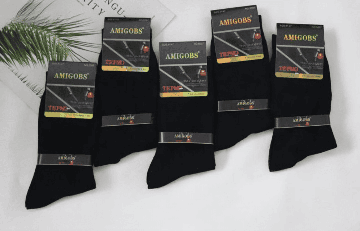 Носки мужские, термо, утолщенные, хлопок с ангоркой, AMIGOBS 5097