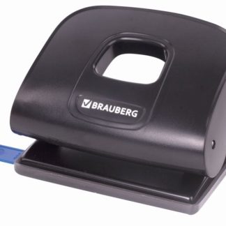Дырокол BRAUBERG "Extra", до 20 листов, черный, 229091