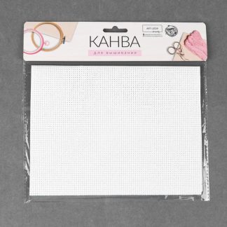 Канва для вышивания №11, 30 × 20 см, цвет белый