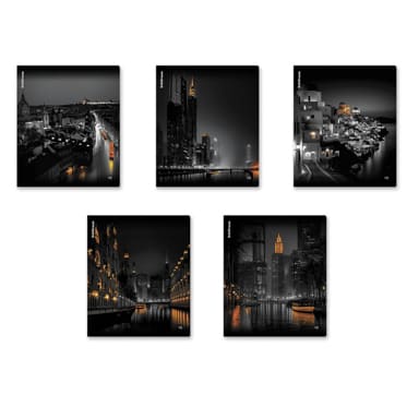Тетрадь общая ученическая ErichKrause Urban Lights, 48л, клетка, глянцевая ламинация_MIX-PACK 63310