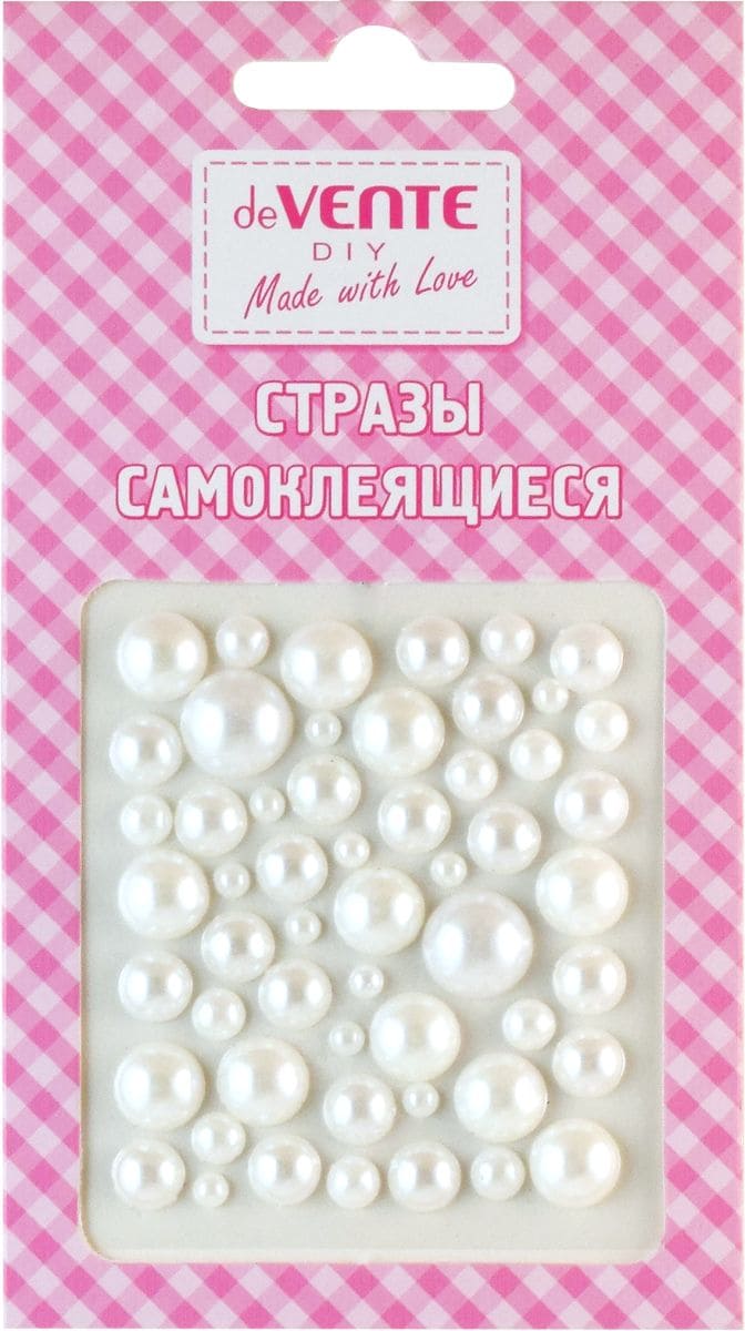 Стразы самокл. «deVENTE. Жемчужный микс» 8004039 цвет белый