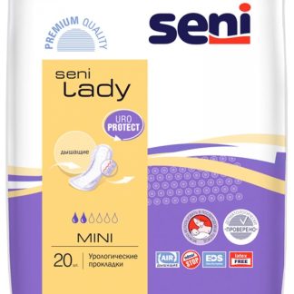 Прокладки урологические "SENI LADY" Mini, 9x22см, 20шт./уп, SE-095-MI20-RU2(Bella)