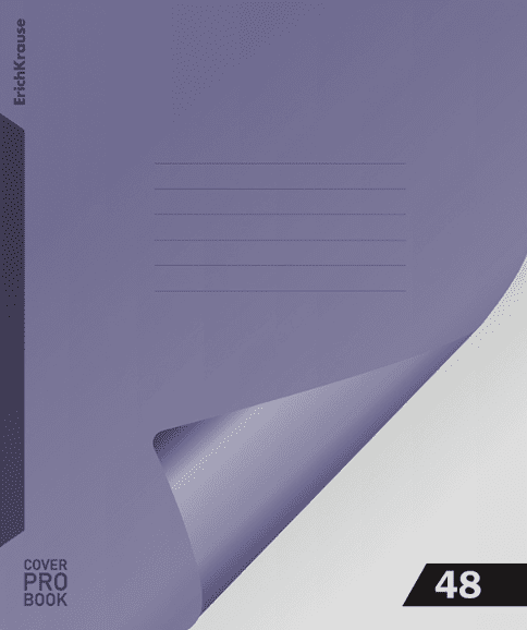 Тетрадь 48 клет с пластиковой обложкой на скобе ErichKrause CoverProBook Reef индиго 63786