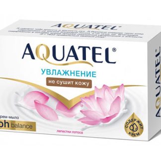 Крем-мыло твердое Aquatel лепестки лотоса 90гр 6231