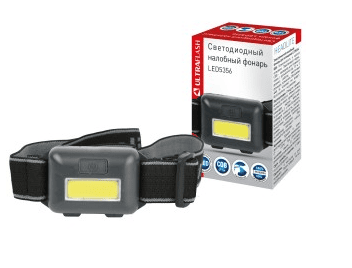 Ultraflash фонарь налобный LED5356 (3xR03) COB(49lm) черный/пластик, до 15м, 2 реж