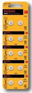 Э/п Щелочной Kodak часовая AG13 (357) LR1154, LR44