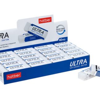 Ластик PVC Hatber ULTRA 40шт в картонной Дисплей-витрине