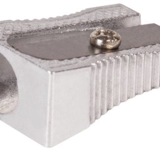 Точилка BRAUBERG "Style", металлическая клиновидная, в карт. коробке, 222484