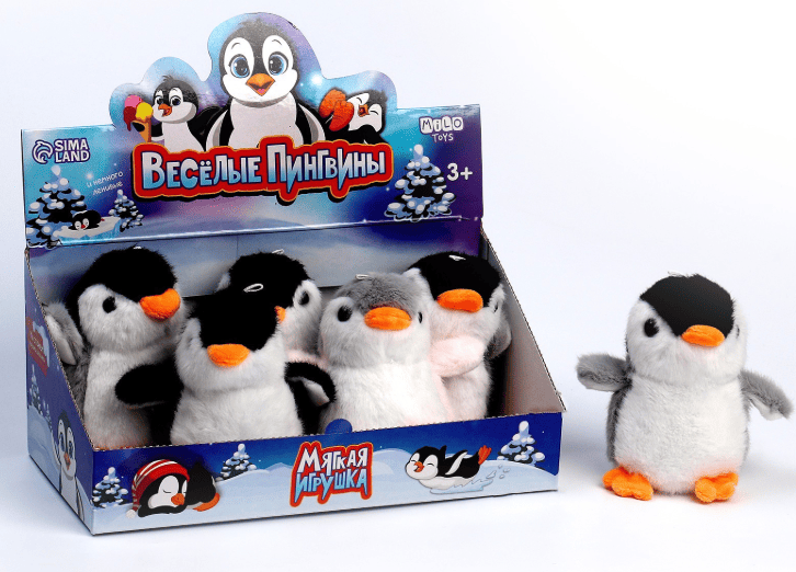 Мягкая игрушка "Весёлые пингвины", МИКС 9426273