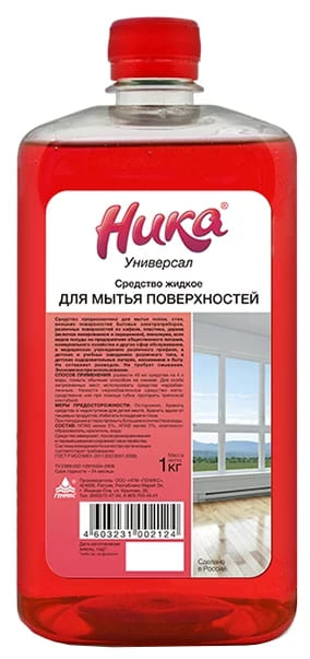 Средство моющее универсальное 1кг НИКА "Универсал", жидкое, ш/к 02124