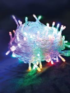 Гирлянда-нить Космос 30LED разноцв. 3м. прозр. провод, KOC_GIRLEDBIRD_B