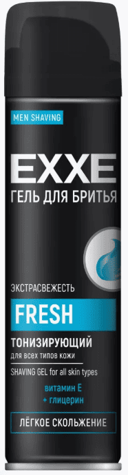 Гель для бритья Тонизирующий EXXE Men тонизирующий Fresh 200мл