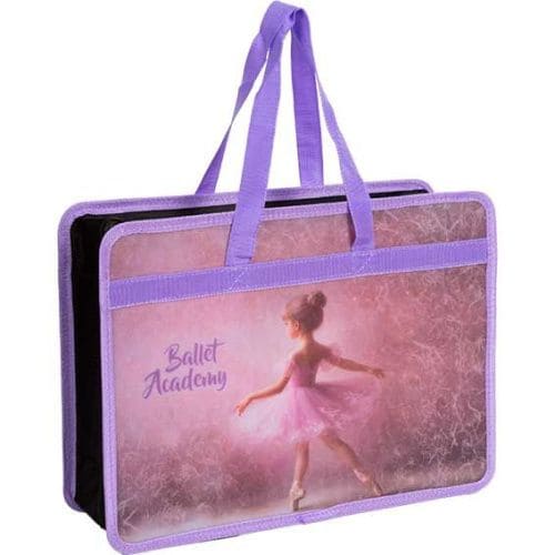 Папка дет. с ручками «deVENTE. Ballet Academy» 8057500 34x25x10 см, с текстильным расширен