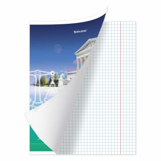 Тетрадь предметная Обществознание ЯРКАЯ 36л, обложка мелованная бумага, клетка, BRAUBERG, 404225