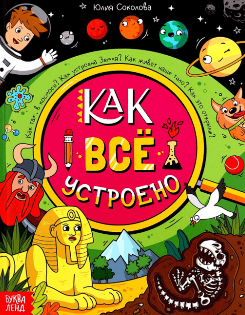 Энциклопедия в твёрдом переплёте «Как всё устроено», 64 стр.