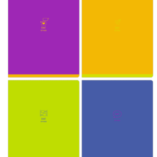 Тетрадь 48л., А5, клетка BG "Monocolor. Chat", неоновая краска