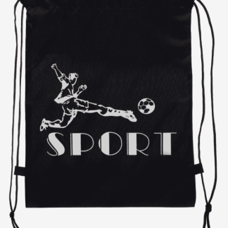 Мешок для обуви 420 х 340 мм, Calligrata SPORT, (мягкий полиэстер, плотность 210D), чёрный МИКС