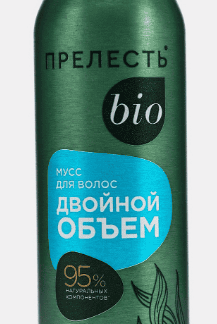 Мусс для волос Прелесть Bio с морскими минералами, сверхсильная фиксация, 160 мл 3823641