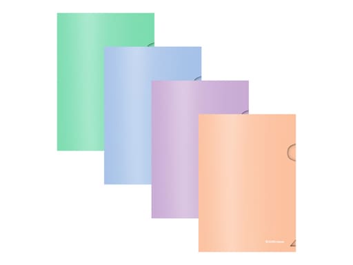 Папка-уголок пластиковая ErichKrause Matt Pastel Bloom, A5+, непрозрачный, ассорти