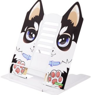 Подставка для книг и учебников фигурная BRAUBERG KIDS "Puppy", регулируемый наклон, металл, 238058