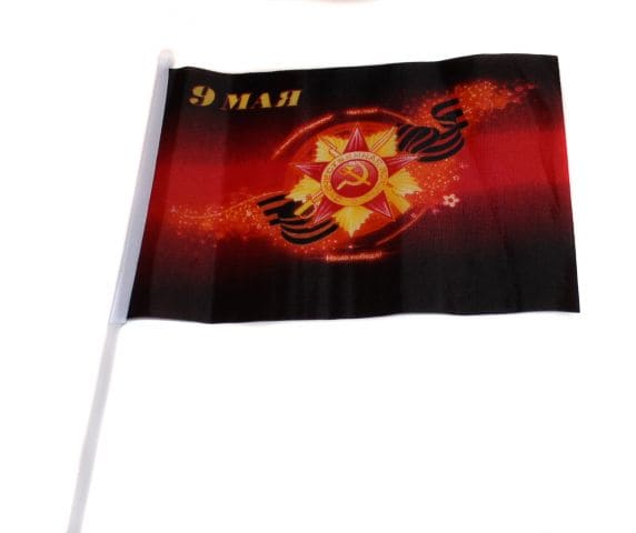 Флаг "9 мая" на пластик.трубочке